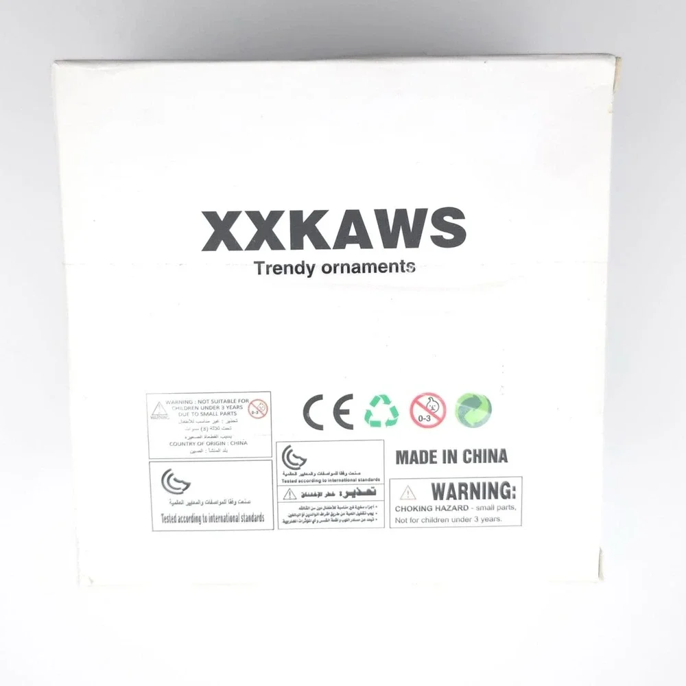XXKAWS Trendy Ornaments Figure Art Gray New Open Box XX‎ KAWS